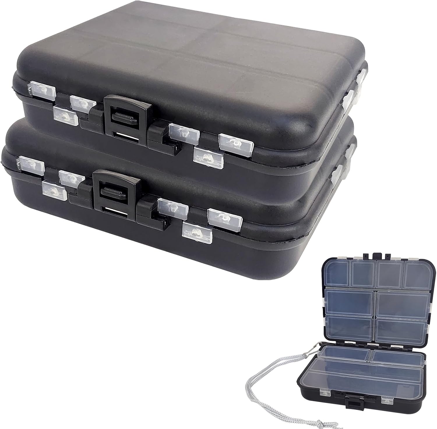 Aventik Fishing Tackle Box Tackle Utility Boxes Plastic Box Storage Organizer Box Fishing Tackle Storage(Hook box-12C)