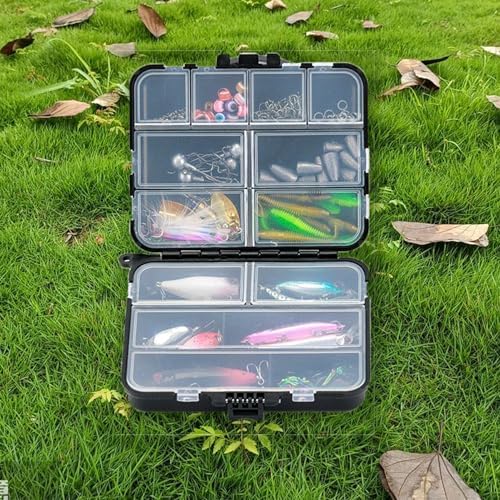 Aventik Fishing Tackle Box Tackle Utility Boxes Plastic Box Storage Organizer Box Fishing Tackle Storage(Hook box-12C) - Image 7