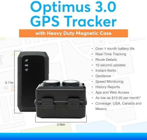 Optimus 3.0 GPS Tracker - Over 1 Month Battery - with Heavy Duty Waterproof Case and Powerful Magnets for Vehicles and Assets - Image 4
