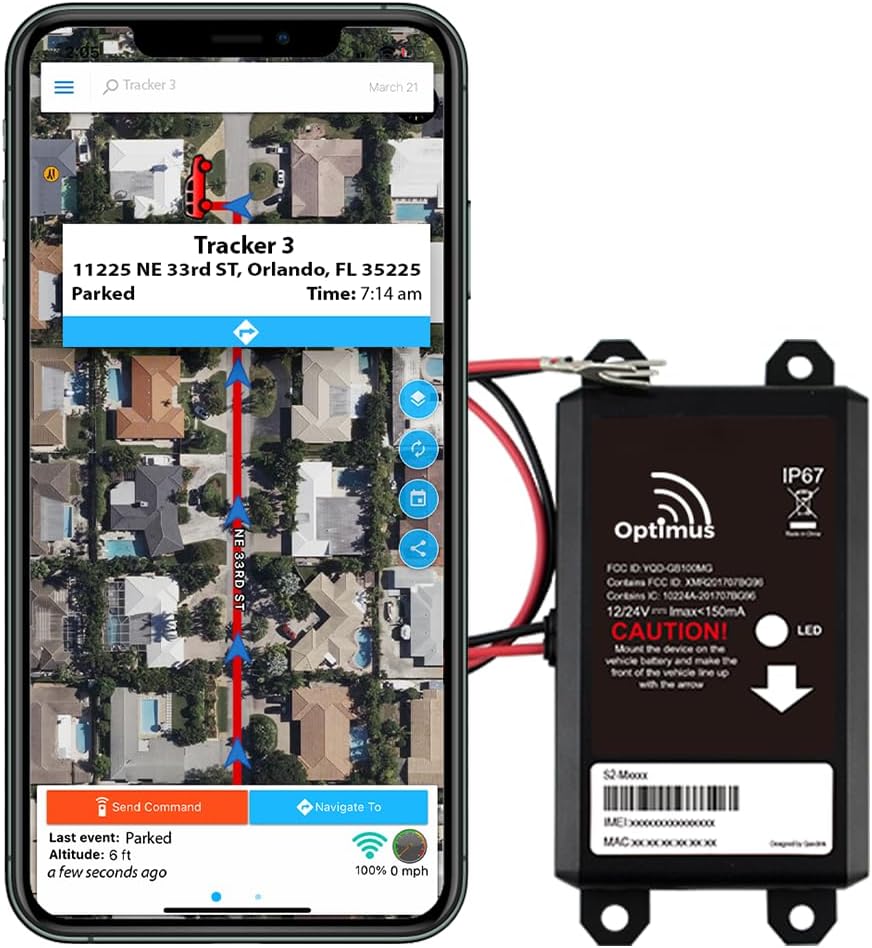 Optimus Wired GPS Tracker for Vehicles - Easy Installation on Car's Battery - Low Cost Subscription Plan Options - Image 9