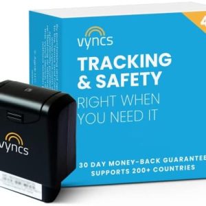 Vyncs - GPS Tracker for Vehicles, [No Monthly Fee], 4G LTE, Vehicle Location, Trip History, Driving Alerts, GeoFence, Fuel Economy, OBD Fault Codes, USA-Developed, Family or Fleets